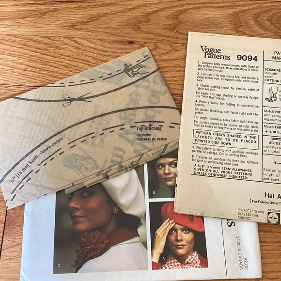 VTG Vogue Accessory Patterns UNCUT FF - Picture 11 of 12